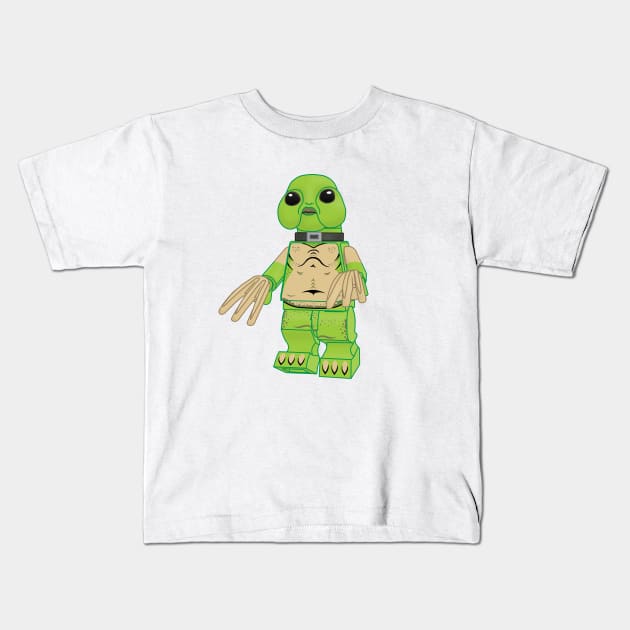 Lego Doctor Who Slitheen Kids T-Shirt by ovofigures